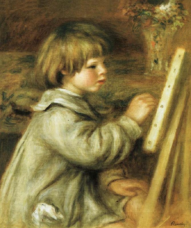 Pierre Renoir Coco Painting France oil painting art